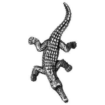 Crocodile Knob - Right Facing - Pewter (BSH-683111)