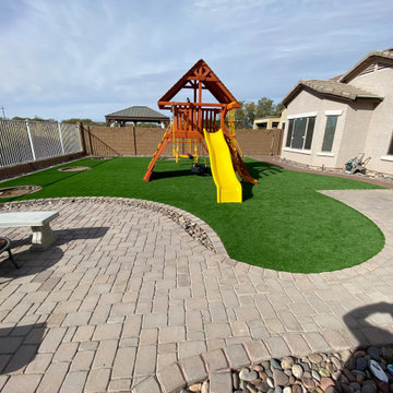 Artificial Grass and Pavers