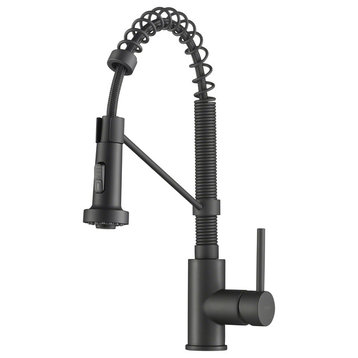 Kraus KPF-1610 Bolden 1.8 GPM 1 Hole Pre-Rinse Pull Down Kitchen - Matte Black