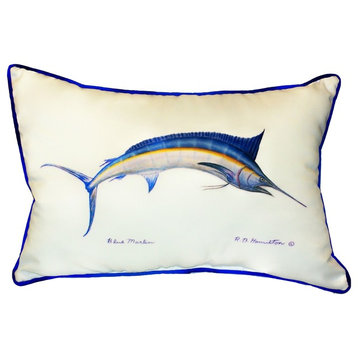 Blue Marlin Large Indoor/Outdoor Pillow 16x20