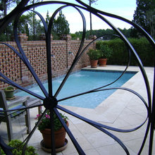 Brick air condition fence
