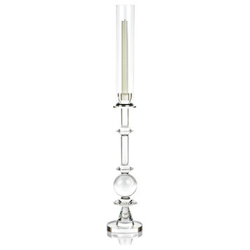Vadim Crystal Glass Candle Holder, Style C
