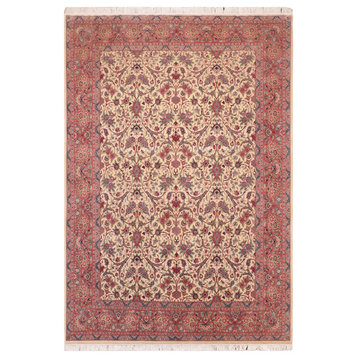 Tabriz Pak Persian Shandi Beige/Pink Wool Rug 8'2'' x 11'0''