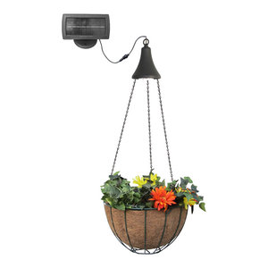 Hanging Solar Spotlight With Planter Baskets Set Of 2 Hanging Solar Spotlight With Planter