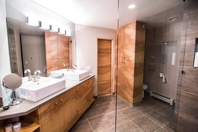 Photo of a contemporary bathroom in Denver.