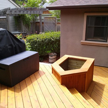 Cozy outdoor deck