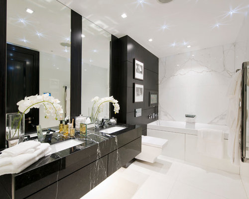 Best Black Bathroom Vanity Design Ideas & Remodel Pictures | Houzz  Black Bathroom Vanity Photos
