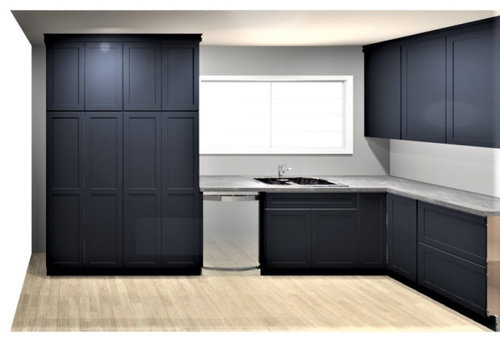 Kitchen cabinet design - midnight kraftmaid