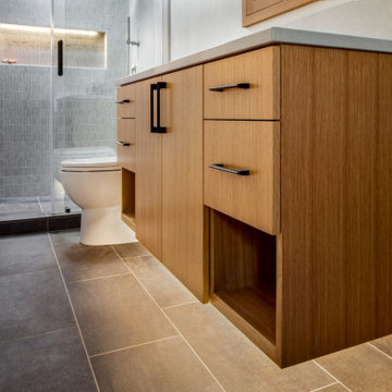 Modern Compact Bathroom Remodel