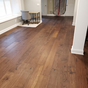Hand Scraped, Wire Brushed, Dark Hardwood