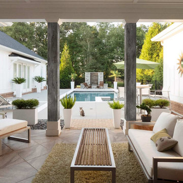 Faux Wood Columns In Porch Design