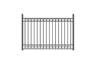 ALEKO® Dublin Steel Fence 8' X 5'