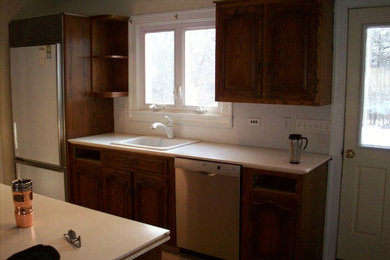 Mountain style kitchen photo in Boston