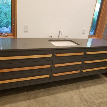 Dark Gray Modern Vanity