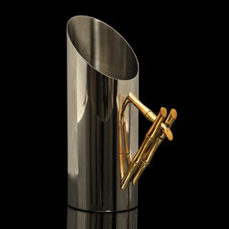 Bamboo Stainless Steel & Brass Jug - Ice Tools And Buckets  
