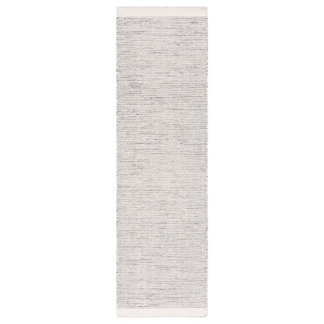 Safavieh Vermont Collection VRM807 Rug, Ivory/Black, 2'3"x8'