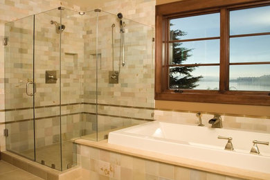Inspiration for a contemporary bathroom remodel in Vancouver
