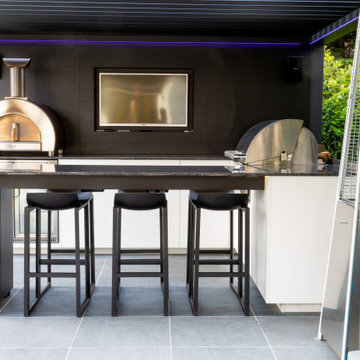 Pergola With Outdoor Kitchen In Chantilly, VA