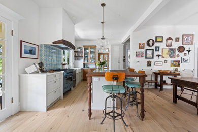 Example of an ornate kitchen design in Other