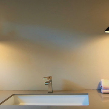 Modern Guest Bathroom & Downstairs Suite with Concerto Quartz