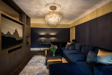 Inspiration for a home cinema in Hertfordshire.