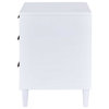 ACME Lurel Nightstand, White and Weathered Oak