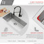 31"L x 18"W Stainless Steel Single Basin Undermount Kitchen Sink with Strainer