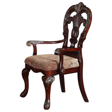 Homelegance Deryn Park Arm Chair, Cherry