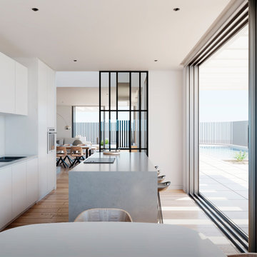 Casa entre 2 patios