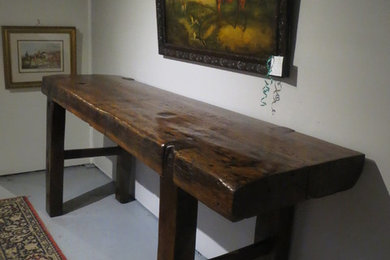 French Industrial woodworking bench - Hall Table