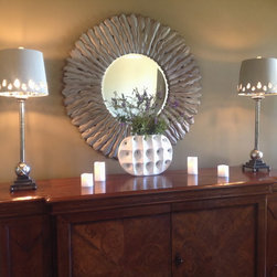 Grey Linen Lamps - Home Electronics