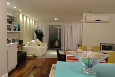 Example of a minimalist living room design in Other