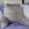 Faux Fur Reading Lounge Pillow, Grey Mink