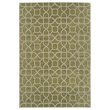 Kaleen Cove Collection Lime Green 7'10" X 10' Rug
