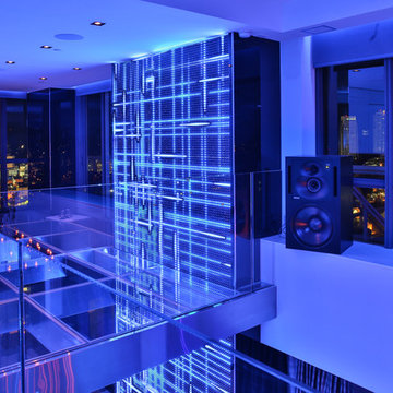 Miami Penthouse Mancave Gameroom LED Wall Panels