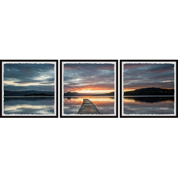 Chasing That Sunset Triptych, Set of 3, 12x12 Panels