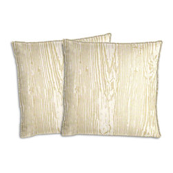 Cushion Source - Driftwood Dune Outdoor Throw Pillows, Set of 2, 20"x20" - Outdoor Cushions And Pillows