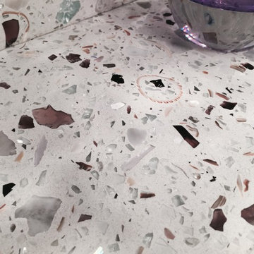 Speckled Glass Bathroom Vanity