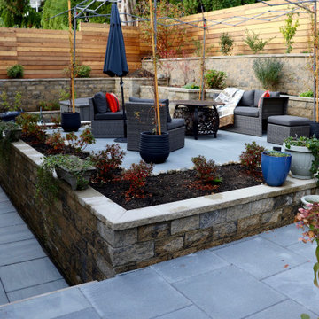 AFTER - Sun deck with seating around fire bowl/table
