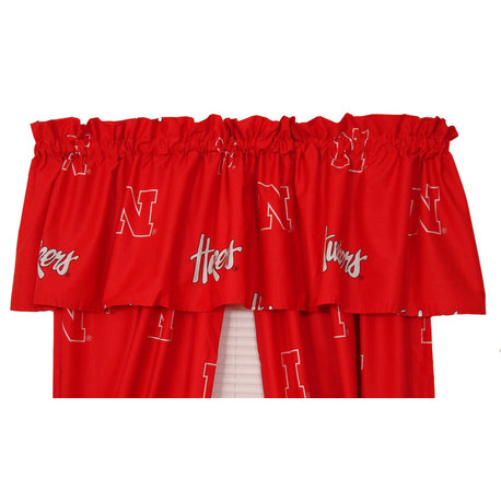 Nebraska Huskers Printed Curtain Valance, 84"x15"