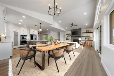 Dining room - country dining room idea in Denver