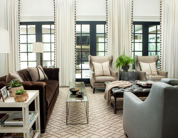 French Country Living Room by AMY D MORRIS INTERIORS