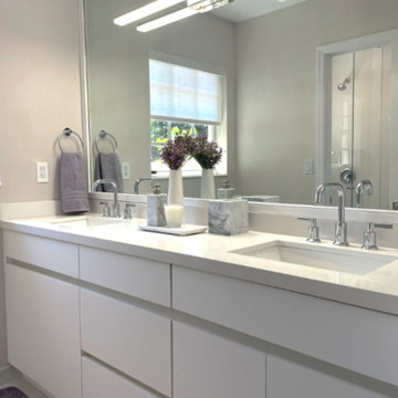 Coconut Grove Sophisticated Guest Bathroom Remodel