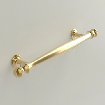Helena Pull in Unlacquered Polished Brass
