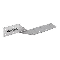 VUETRADE Heavy Duty Joist Strap Right Hand Galvanised Building Bracket - Building Materials