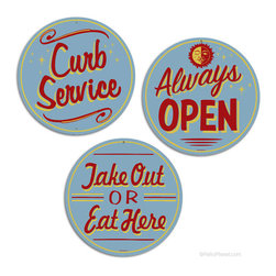 Retro Wall Decor: Tin Signs - Novelty Signs
