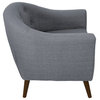Lumisource Rockwell Accent Chair, Charcoal Gray