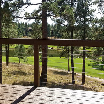 Flagstaff, AZ: Cable Infill for Deck Rail Overlooking Golf Course