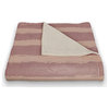 Pinks Stripes on Pink 50x60 Coral Fleece Blanket