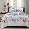 Madison Park Printed 6-Piece Coverlet Set, Full/Queen